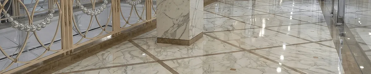 Beautiful marble floor professionally installed in Kansas City, KS
